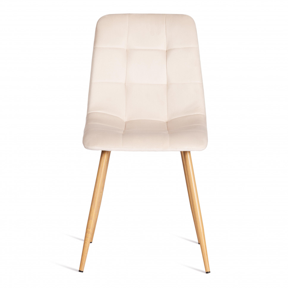 Стул CHILLY (mod. 7094-1) / 1 шт. в упаковке вельвет/металл, 44,5х52,5х86 см, beige (бежевый) HLR2 / натуральный