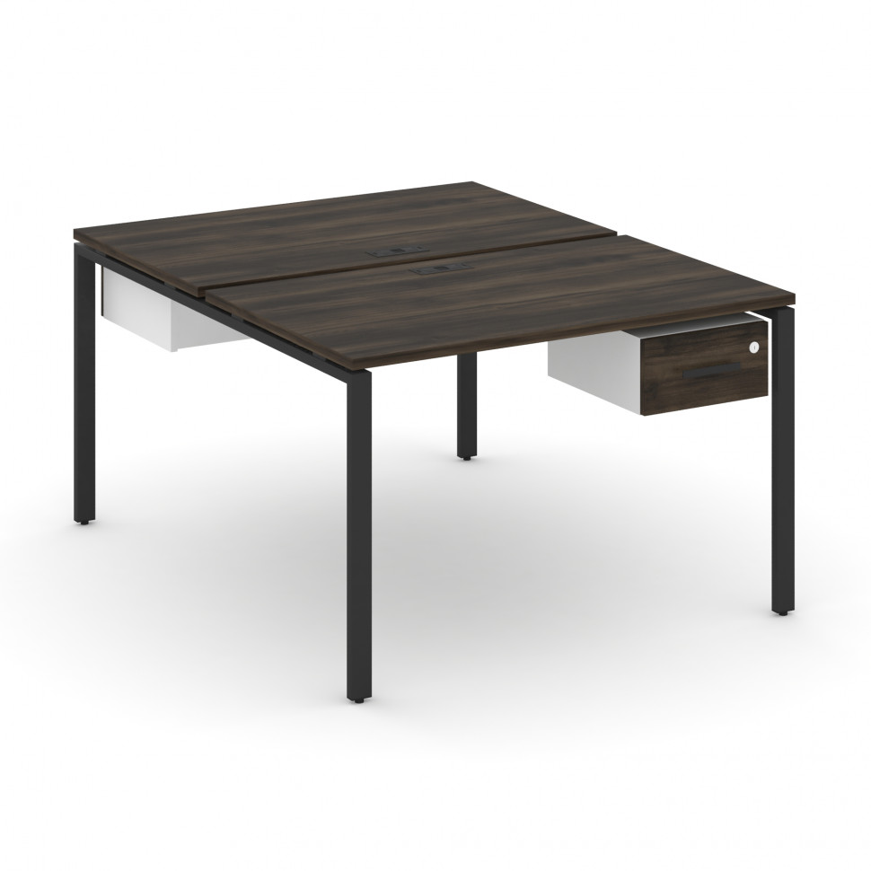 Concept Рабочая станция 2 сторонняя с подвесными тумбами на 2 места CN.DRS-110 B Дуб Мали/Белый Брил Concept Рабочая станция 2 сторонняя с подвесными тумбами на 2 места CN.DRS-110 B Дуб Мали/Белый Брил