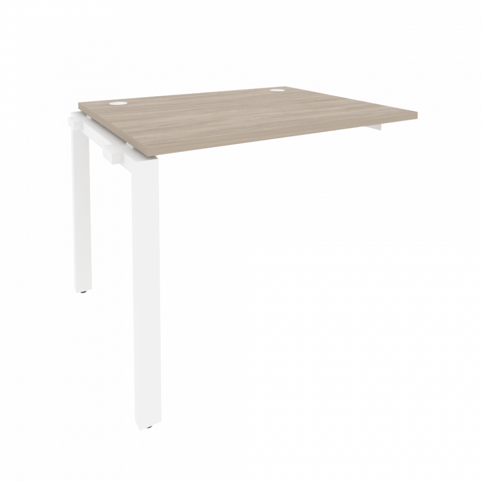 Onix Наборный элемент рабочей станции на П-образном м/к O.MP-1.NRS-1.8 Дуб Аттик/Металл Белый 980*80