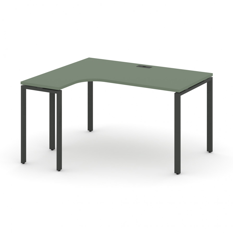 Concept Стол эргономичный CN.OSA-002(L) Кобо/Металл Антрацит 1580*1180*750