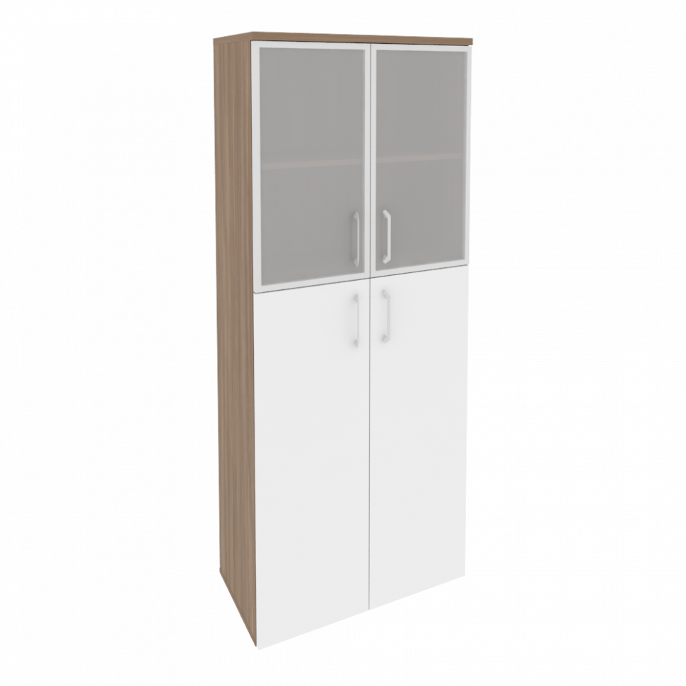 Onix Шкаф высокий широкий O.ST-1.7 R Дуб Аризона/Белый Бриллиант 800*420*1977