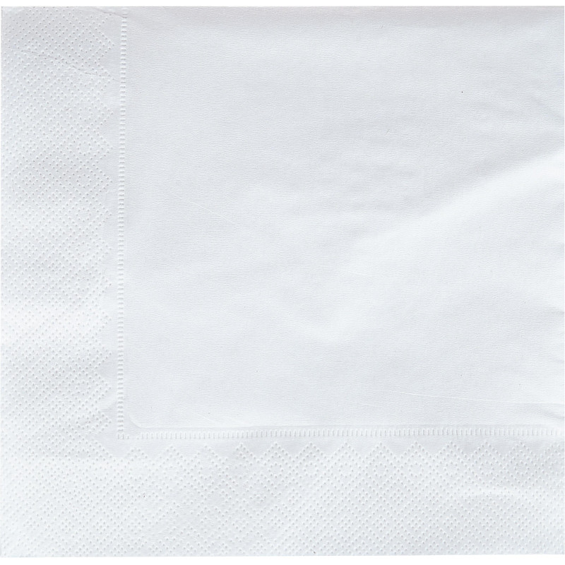 Салфетки бумажные Luscan 2сл 33х33см белые 200шт/уп