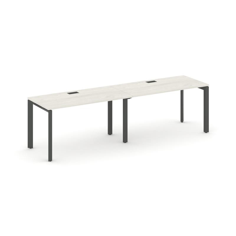 Style Project Рабочая станция односторонняя SN-59P.ORS-004 Дуб Наварра/Металл Антрацит/Черный Заглуш