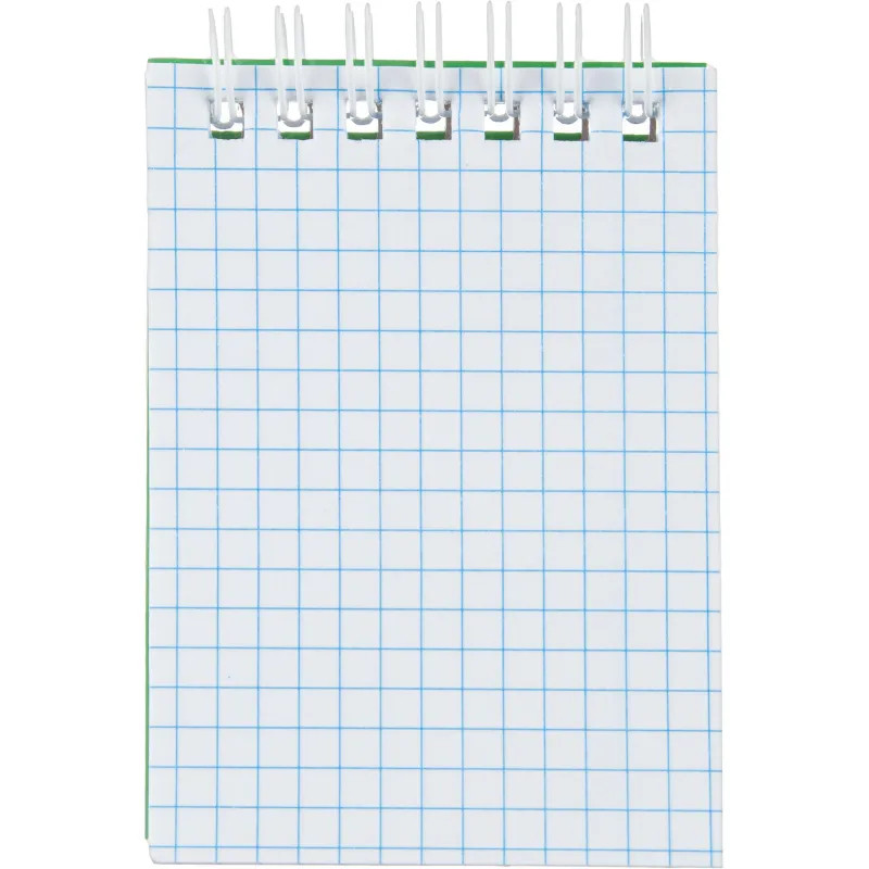 Блокнот на спирали А7 60л. ATTACHE,т.-зеленый, блок 60г, обложка 215г