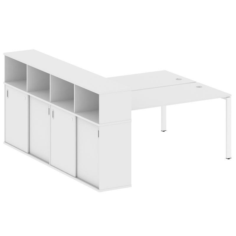 Metal System Рабочая станция с шкафом-купе на П-образном м/к БП.РС-СШК-4.4 Т Белый/Металл Белый 2010 Metal System Рабочая станция с шкафом-купе на П-образном м/к БП.РС-СШК-4.4 Т Белый/Металл Белый 2010