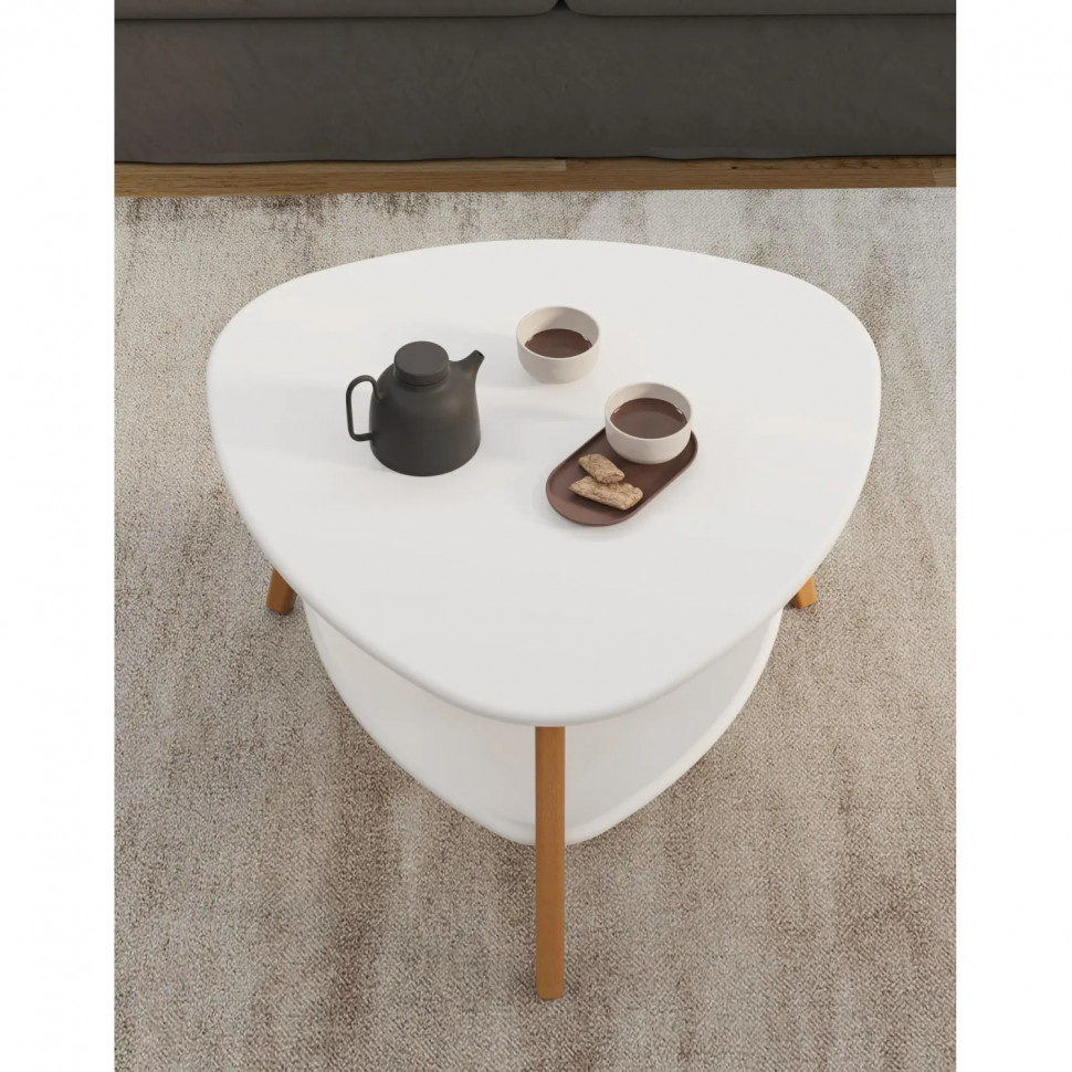 Стол журнальный KF_ Бруклин белый