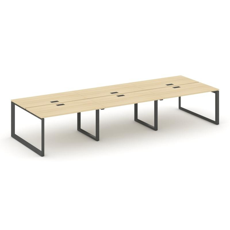 Style Project Рабочая станция двухсторонняя SN-59O.DRS-084 Акация Лорка/Металл Антрацит/Черный Заглу