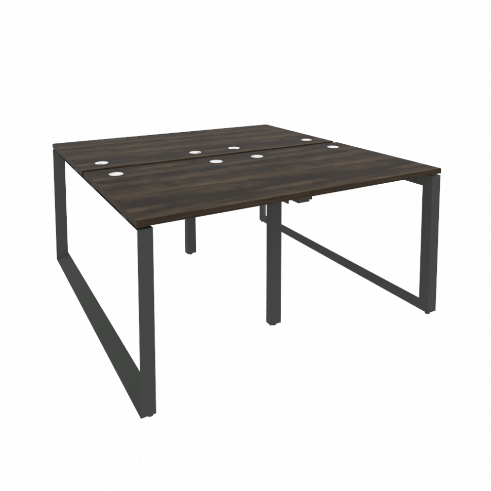 Onix Рабочая станция на О-образном м/к O.MO-D.RS-4.0.8 Дуб Мали/Металл Антрацит 1560*1635*750