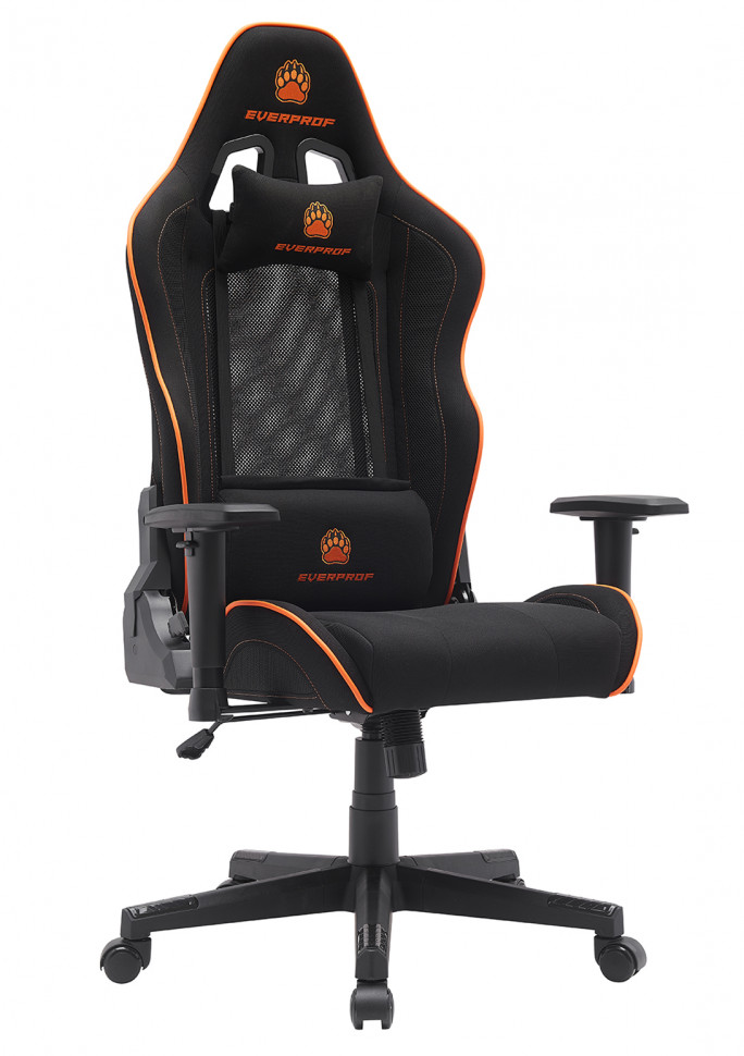 Геймерское кресло Everprof Panther (Пантер) Ткань Оранжевый