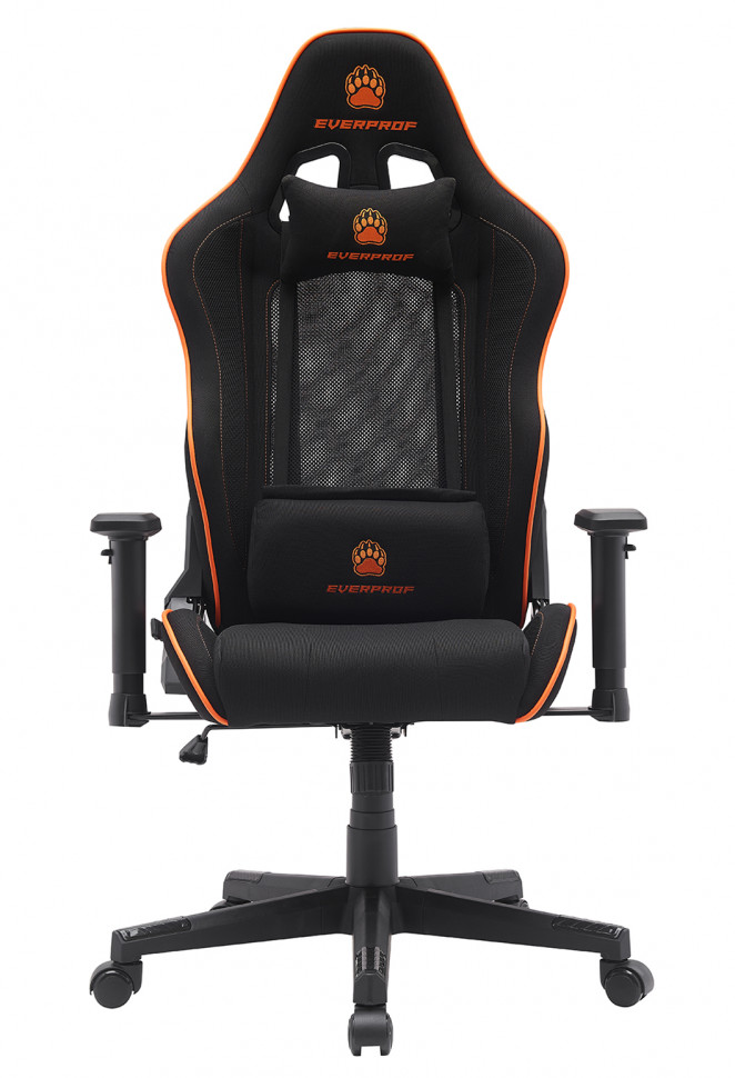 Геймерское кресло Everprof Panther (Пантер) Ткань Оранжевый
