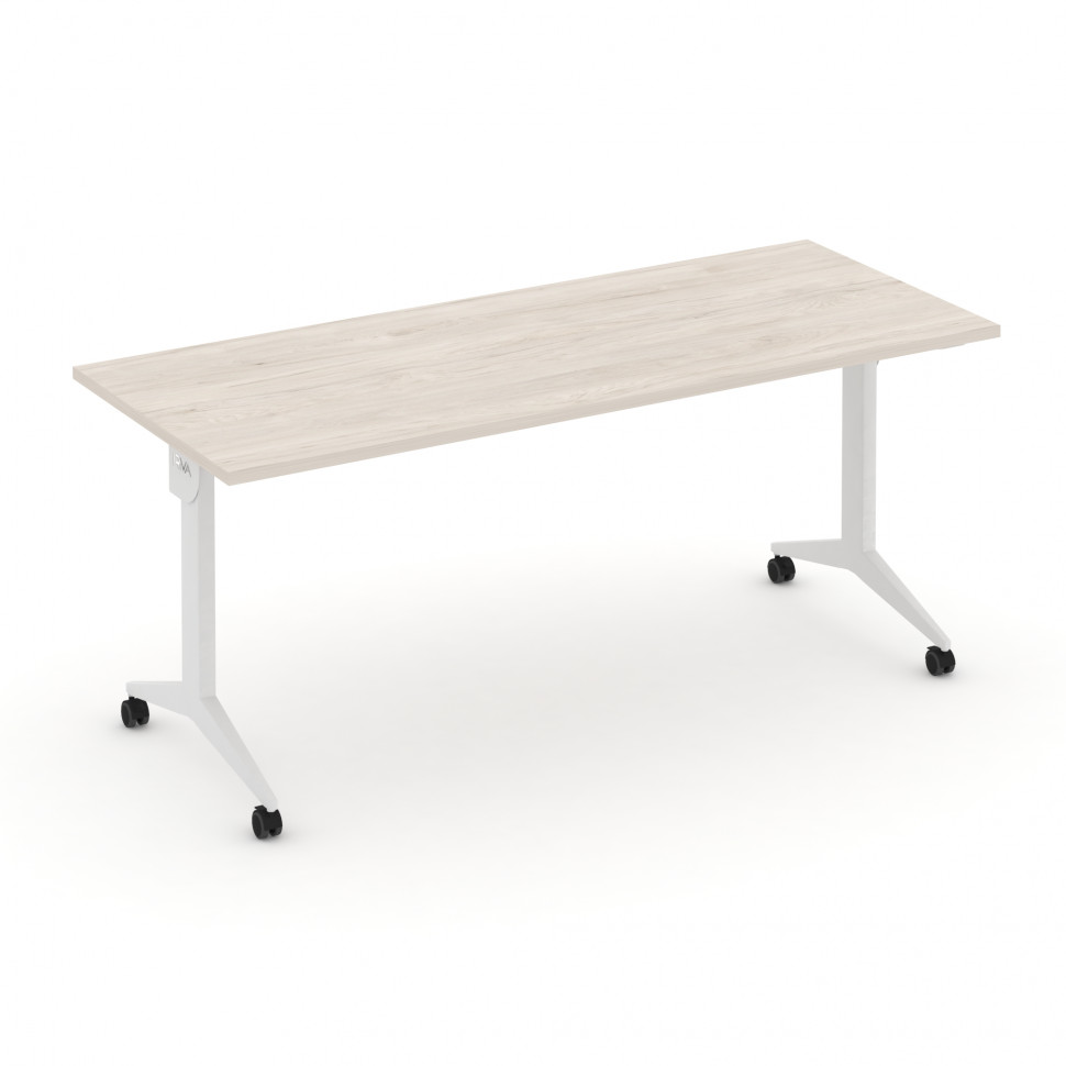 X-Pull Стол складной мобильный X.M-5.7 Денвер Светлый/Металл Белый 1780*720*753 X-Pull Стол складной мобильный X.M-5.7 Денвер Светлый/Металл Белый 1780*720*753