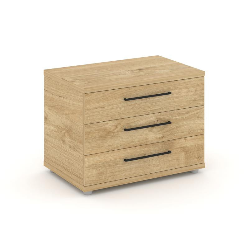 Rift Тумба опорная/приставная RF.TOP-021 Тиквуд Светлый/Черный Ручки 600*450*523