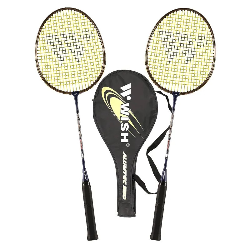 Набор бадминтонный WISH Alumtec  550 (2 ракетки), синий 1/25,УТ-00010005