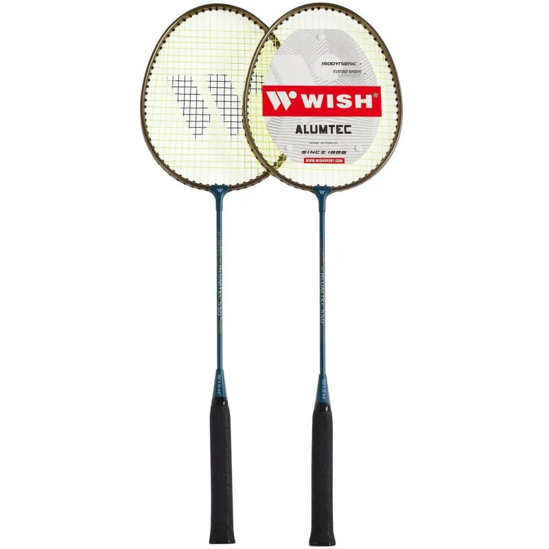 Набор бадминтонный WISH Alumtec  550 (2 ракетки), синий 1/25,УТ-00010005