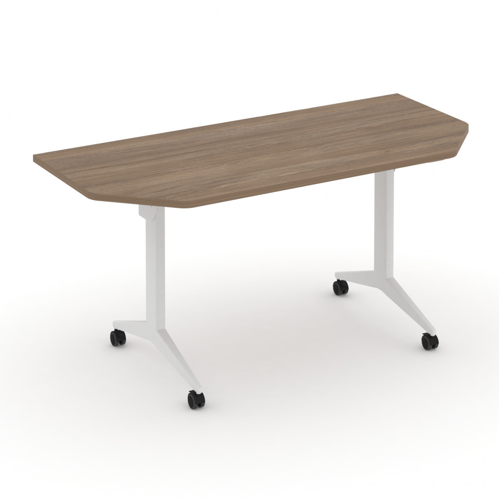 X-Pull Стол складной мобильный X.M-7.T2 Дуб Аризона/Металл Белый 1580*720*753