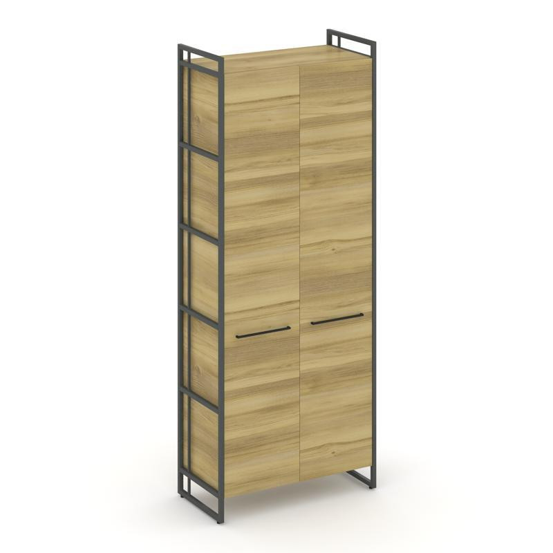 Rift Шкаф 5 ниш широкий RF.SS-51 Дуб Винченцо/Металл Антрацит/Черный Ручки 798*396*2010