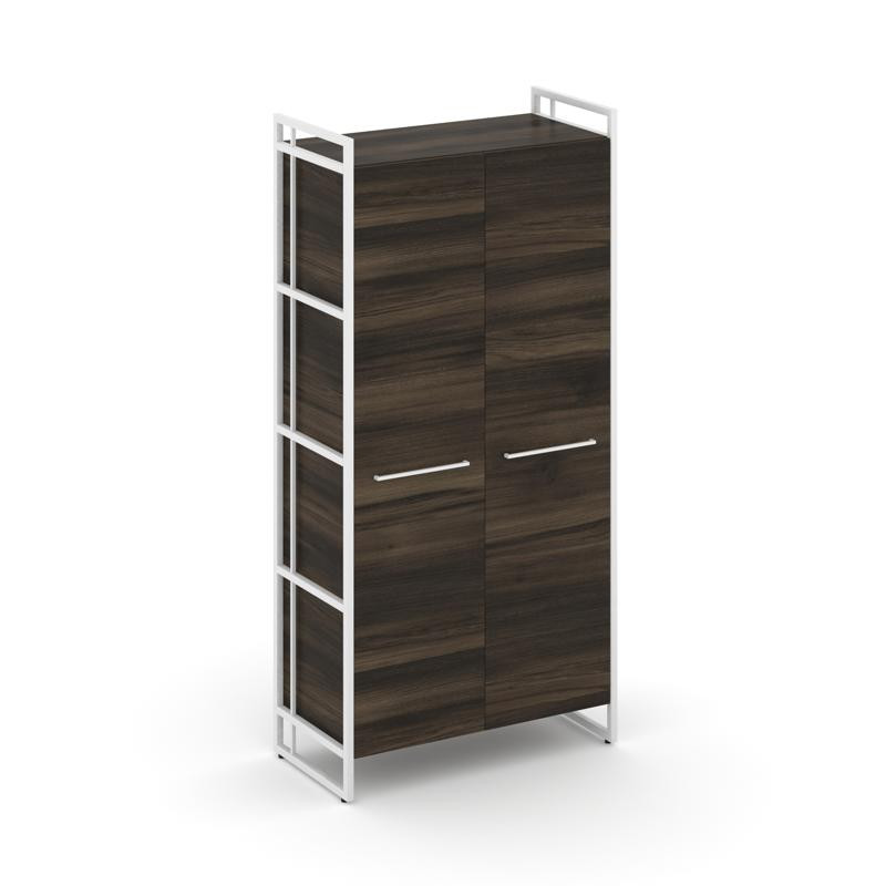 Rift Шкаф 4 ниши широкий RF.SS-41 Дуб Мали/Металл Белый/Белый Ручки 798*396*1648