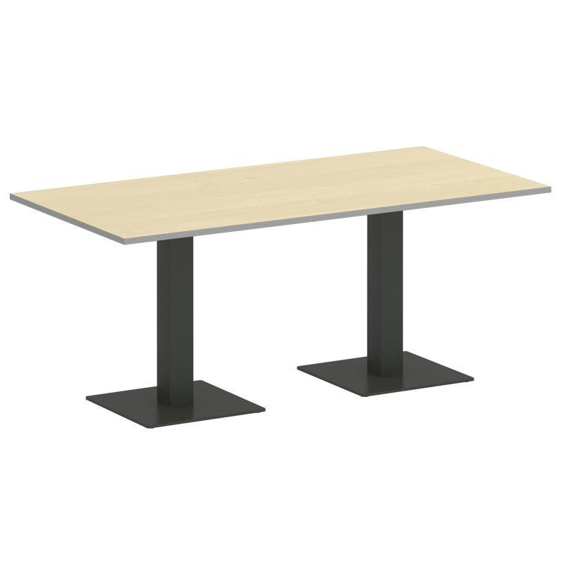 Riva Стол прямоугольный А.СПРГ-4 Клен Металлик New/Металл Антрацит 1800*900*750