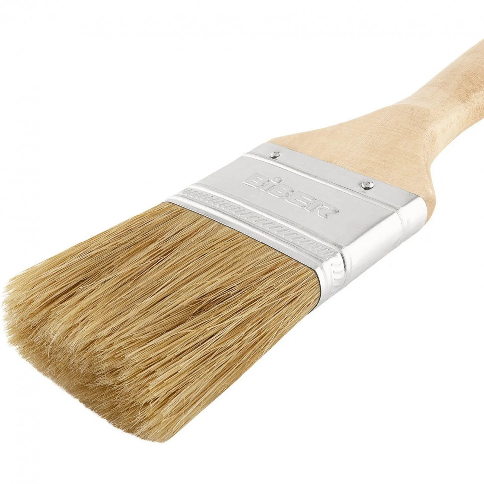 Кисть флейцевая БИБЕР 31133 Суприм натуральная щетина, 38 мм СПб