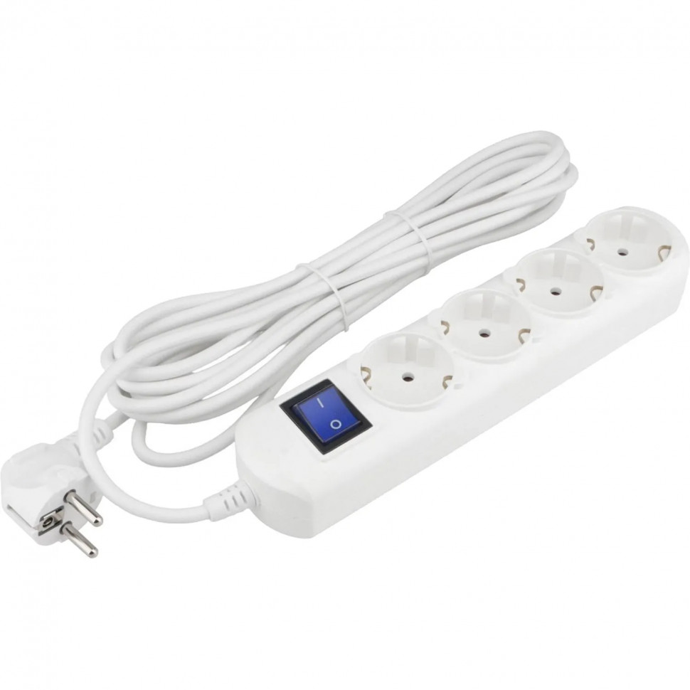 Удлинитель Power Cube 3 м, 4р с/з, с выкл.16А бел. (PC-5B-3M) Удлинитель Power Cube 3 м, 4р с/з, с выкл.16А бел. (PC-5B-3M)