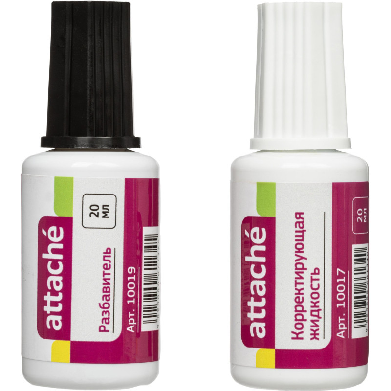 Корректирующая жидкость и разбавитель набор 20мл х 2 ATTACHE '62134