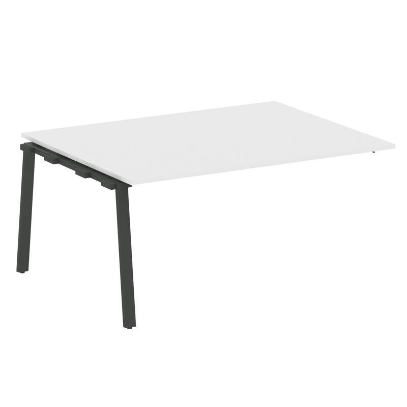 Metal System Проходной элемент перег. стола на А-образном м/к БА.ППРГ-4 Белый/Металл Антрацит 1600*1