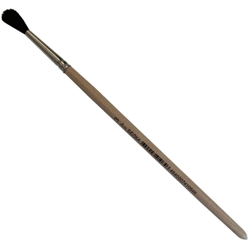 Кисть №1School, белка, круглая, N3 Кисть №1School, белка, круглая, N3