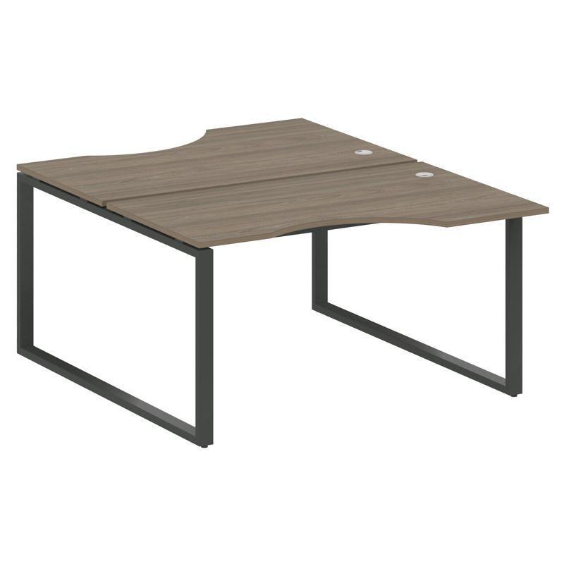 Metal System Рабочая станция криволинейная на О-образном м/к БО.РАС-СА-2.2 Вяз Благородный/Металл Ан