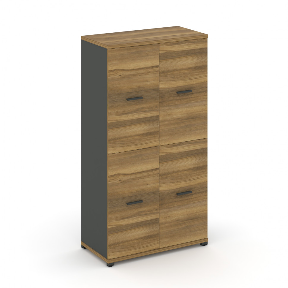 Concept Шкаф 1 широкая секция, 4 ниши CN.STS-412 A Сандал Янтарный/Антрацит/Металл Антрацит 836*420*