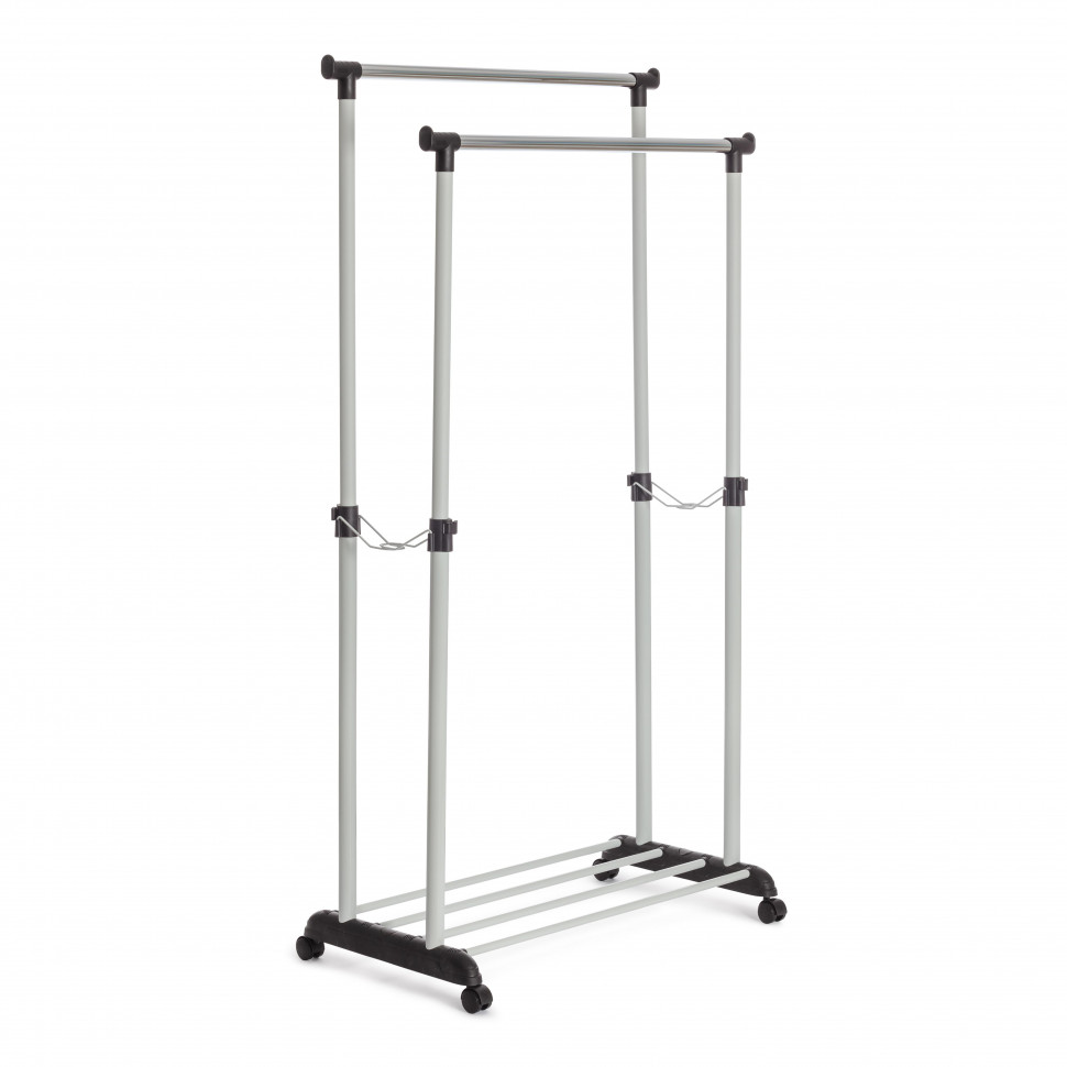 Вешалка JET металл, пластик, 86*44*166 см, черный/светло-серый/хром