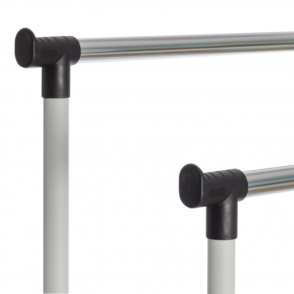 Вешалка JET металл, пластик, 86*44*166 см, черный/светло-серый/хром