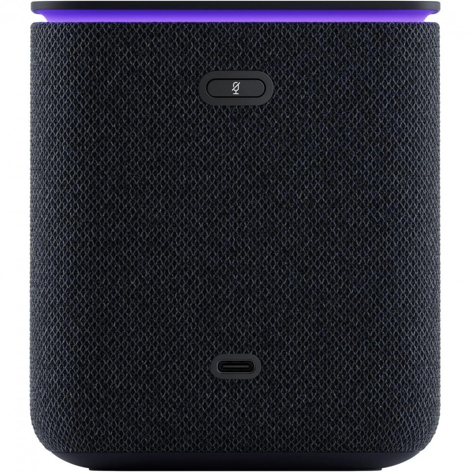 Умная колонка Яндекс Станция Миди с Алисой с Zigbee, черный (YNDX-00054BLK)