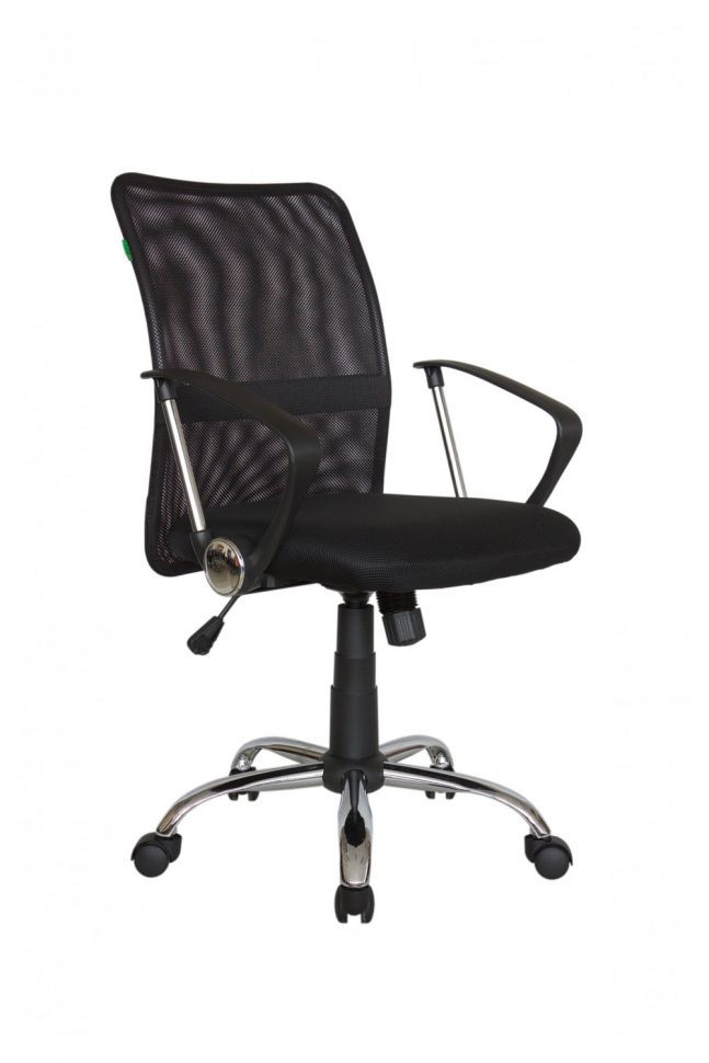 Кресло Smart m RCH 8075 Чёрная ткань/Чёрная сетка (DW-01)