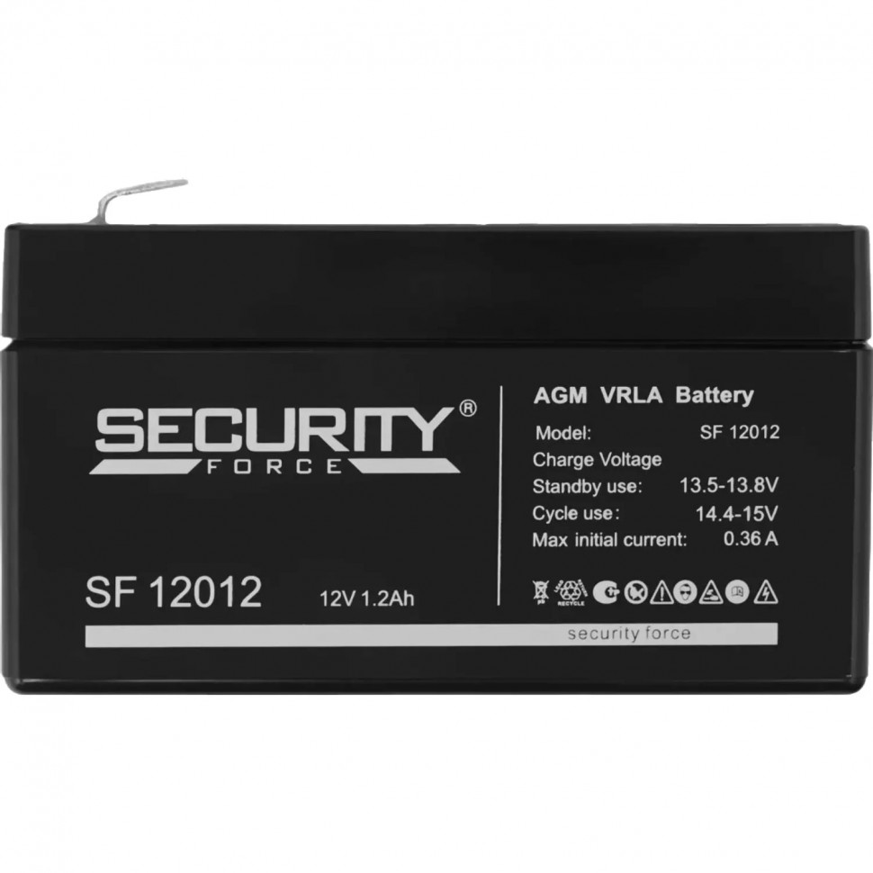 Батарея для ИБП Security Force SF 12012 12В/1.2, F1 (97x43x53мм)