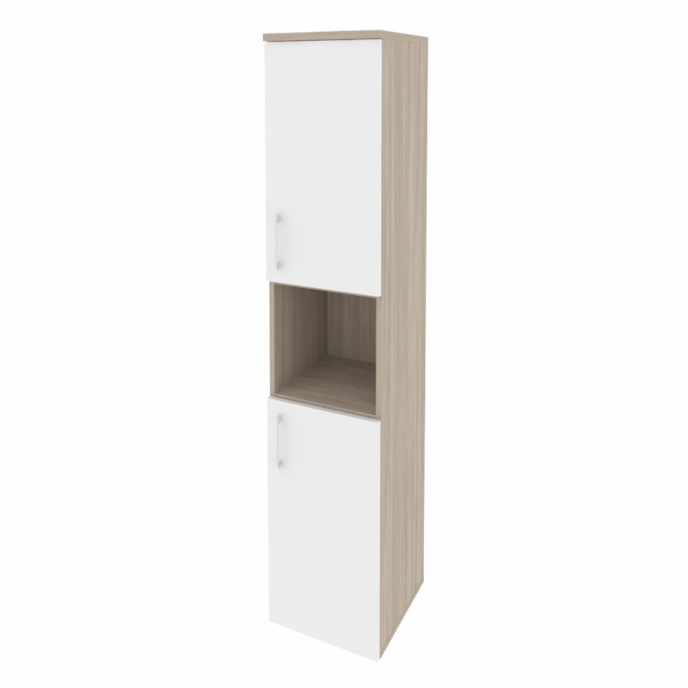 Onix Шкаф высокий узкий правый O.SU-1.5 (R) Дуб Аттик/Белый Бриллиант 400*420*1977