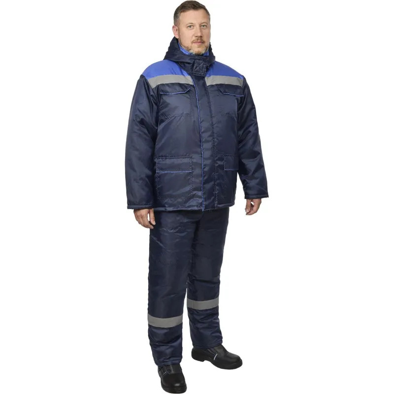 Костюм рабочий зимний муж з12-КПК с СОП син/вас оксф 48-50/182-188