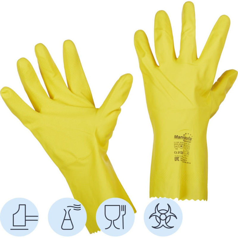 Перчатки защитные латекс Manipula БЛЕСК (L-F-01/CG-941) р.10-10,5 (ХL),ПС