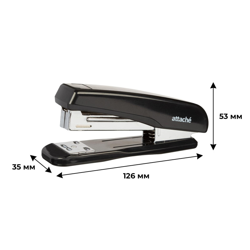 Степлер ATTACHE 8215 (N24/6&amp;26/6) до 25 лист. черный