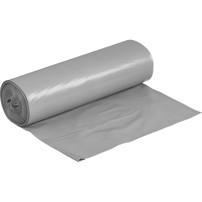 Мешки для мусора ПВД+добавка 240л 55мкм 10шт/рул серые 110х150см