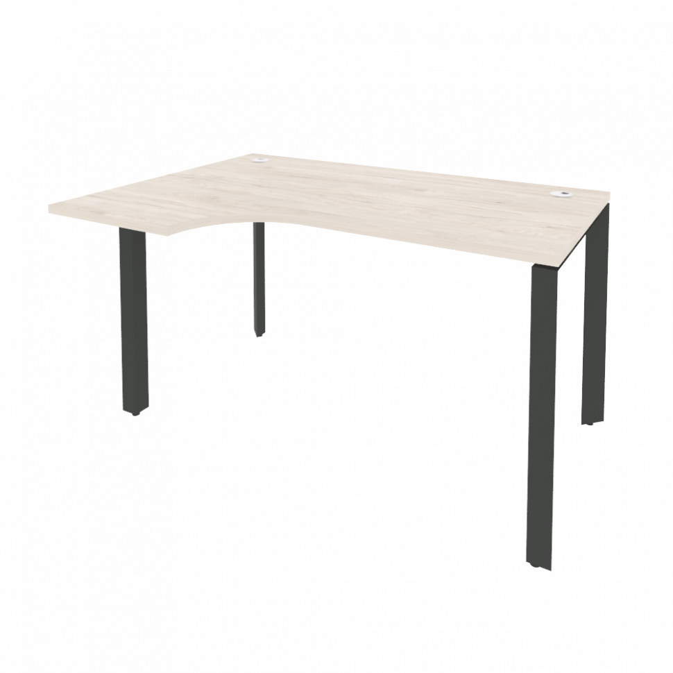 Onix Стол эргономичный левый на П-образном м/к O.MP-SA-2 (L) Денвер Светлый/Металл Антрацит 1380*980 Onix Стол эргономичный левый на П-образном м/к O.MP-SA-2 (L) Денвер Светлый/Металл Антрацит 1380*980