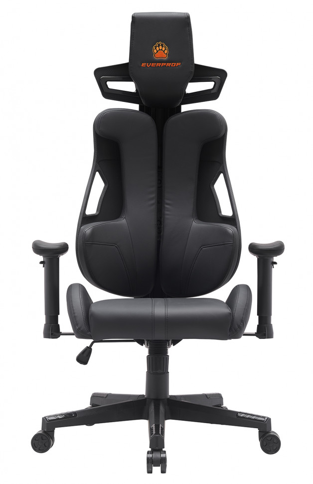Геймерское кресло Everprof Serval (Сервал) Q Экокожа Черный