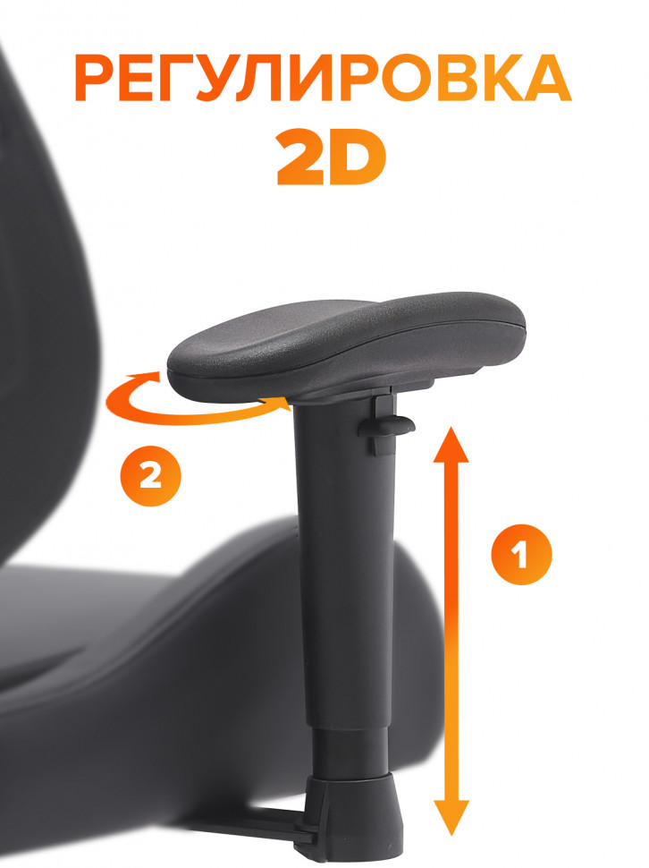 Геймерское кресло Everprof Serval (Сервал) Q Экокожа Черный