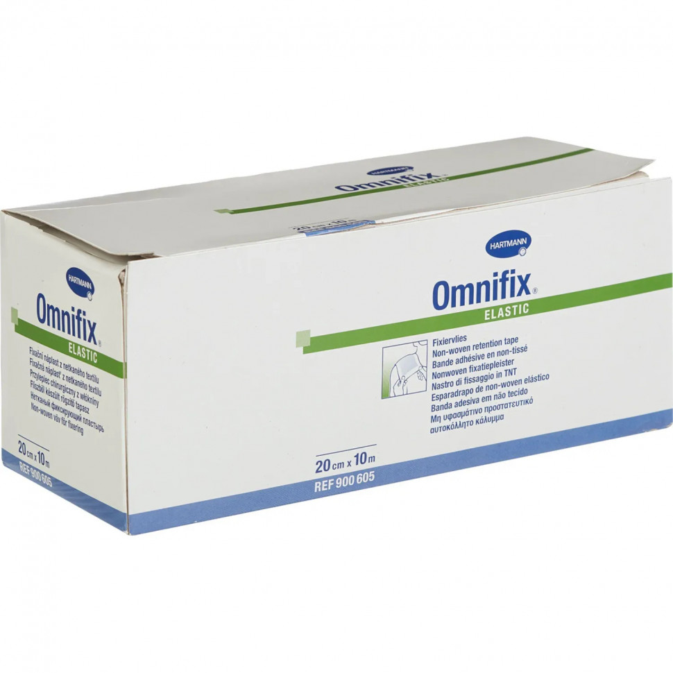 Пластырь фиксирующий 10м x 20см, неткан, OMNIFIX