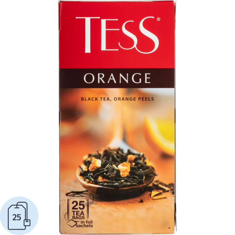 Чай TESS Оранж черный, 25пак 0647-10
