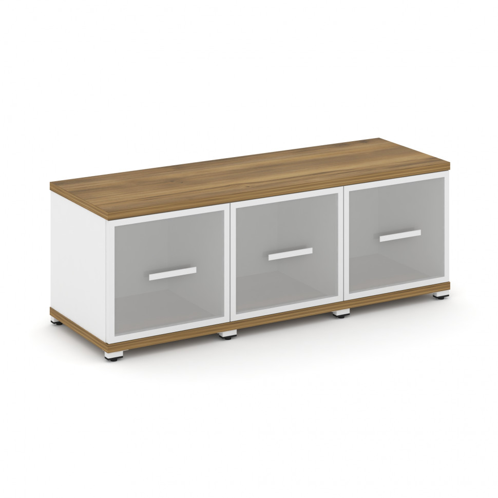 Concept Шкаф 3 узкие секции, 1 ниша CN.STU-133 RMW W Сандал Янтарный/Белый Бриллиант/Металл Белый/Са