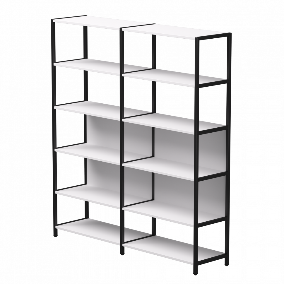 Набор стеллажных систем №6 Everprof EVO (ЭВО) 1635x385x1840 Белый/Черный