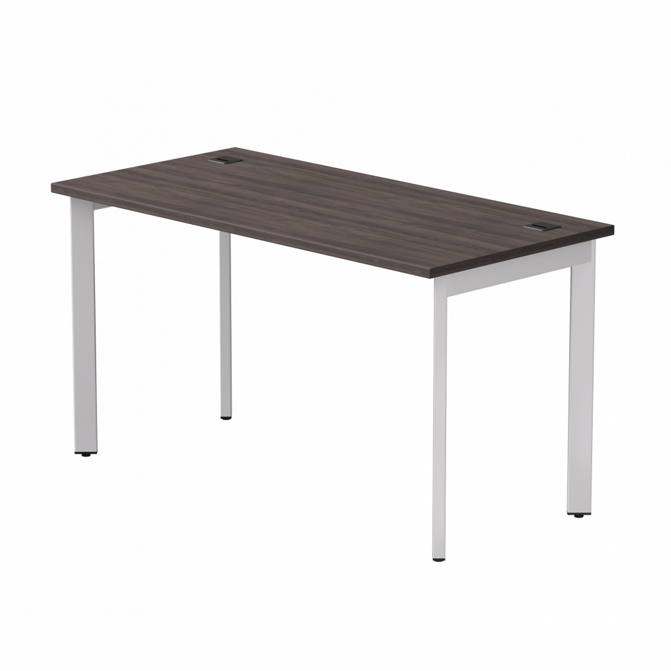 Стол прямой Everprof EVO (ЭВО) на металлокаркасе 1380х670х755 мм опоры 45гр Дуб Пасадена/Белый