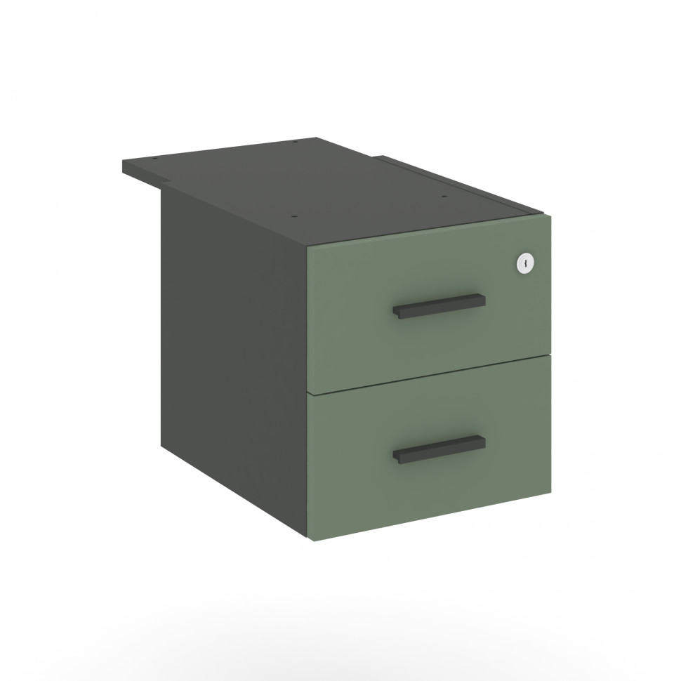 Concept Тумба с 2 ящ. CN.PT-004 A Кобо/Антрацит 347*573*336 Concept Тумба с 2 ящ. CN.PT-004 A Кобо/Антрацит 347*573*336