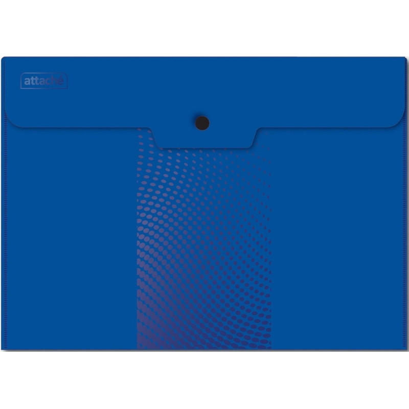 Папка-конверт на кнопке А4, 180мкм, Attache Digital ассорти, 6 шт.уп