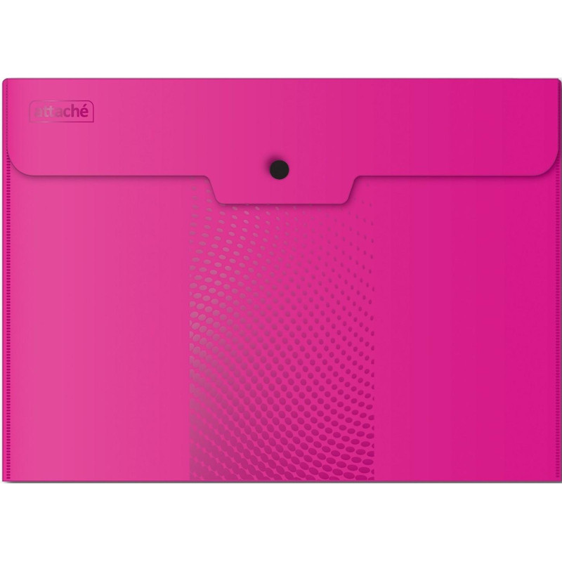 Папка-конверт на кнопке А4, 180мкм, Attache Digital ассорти, 6 шт.уп